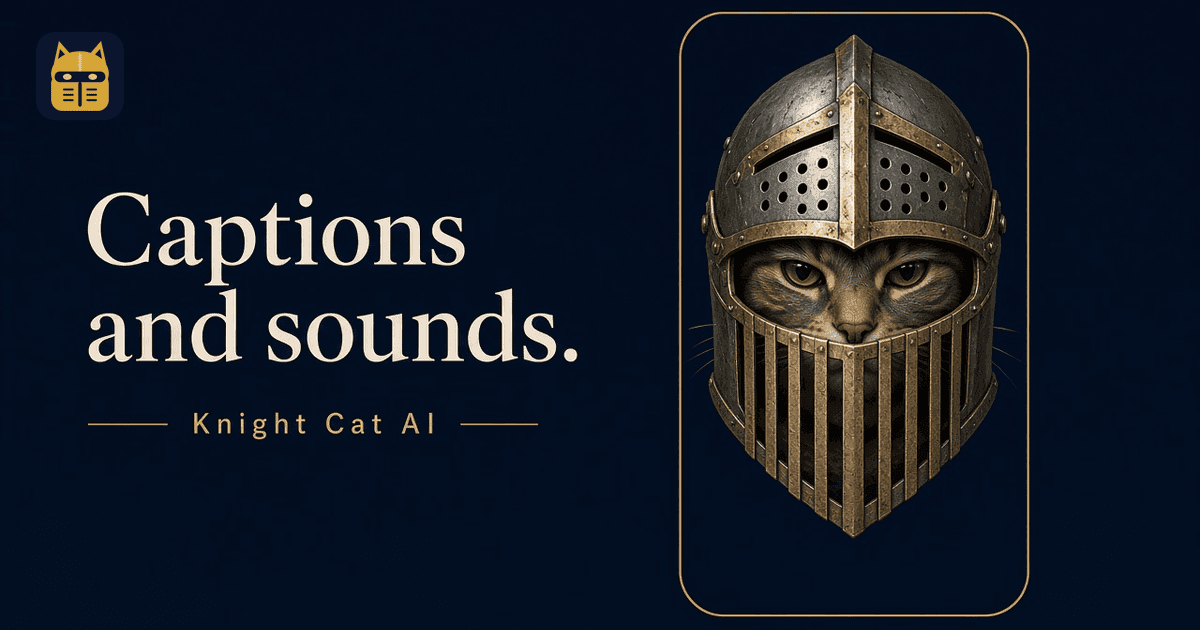 Knight Cat Captions, Sounds & Hashtags That Work