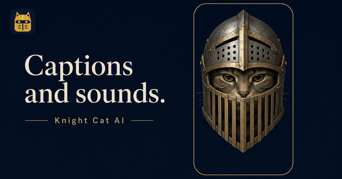 Knight Cat Captions, Sounds & Hashtags That Work