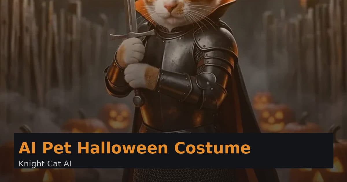 AI Pet Halloween Costume Ideas (Video From One Photo)